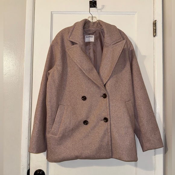 Old Navy Oversized Pea Coat Sz Large - Picture 2 of 9